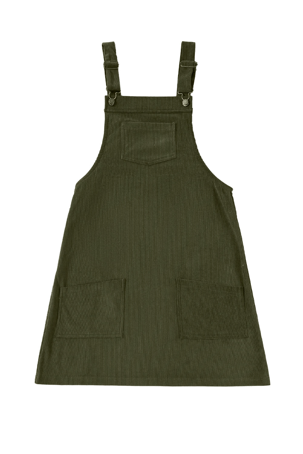 Sleeveless Corduroy Overall Dress