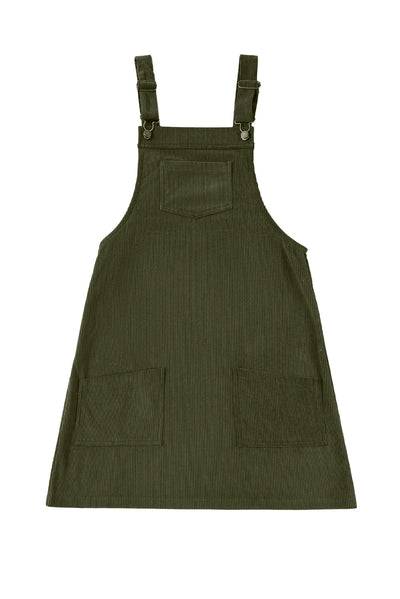 Sleeveless Corduroy Overall Dress