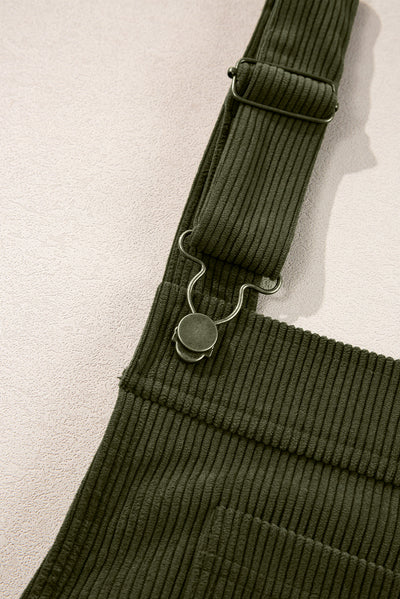 Sleeveless Corduroy Overall Dress
