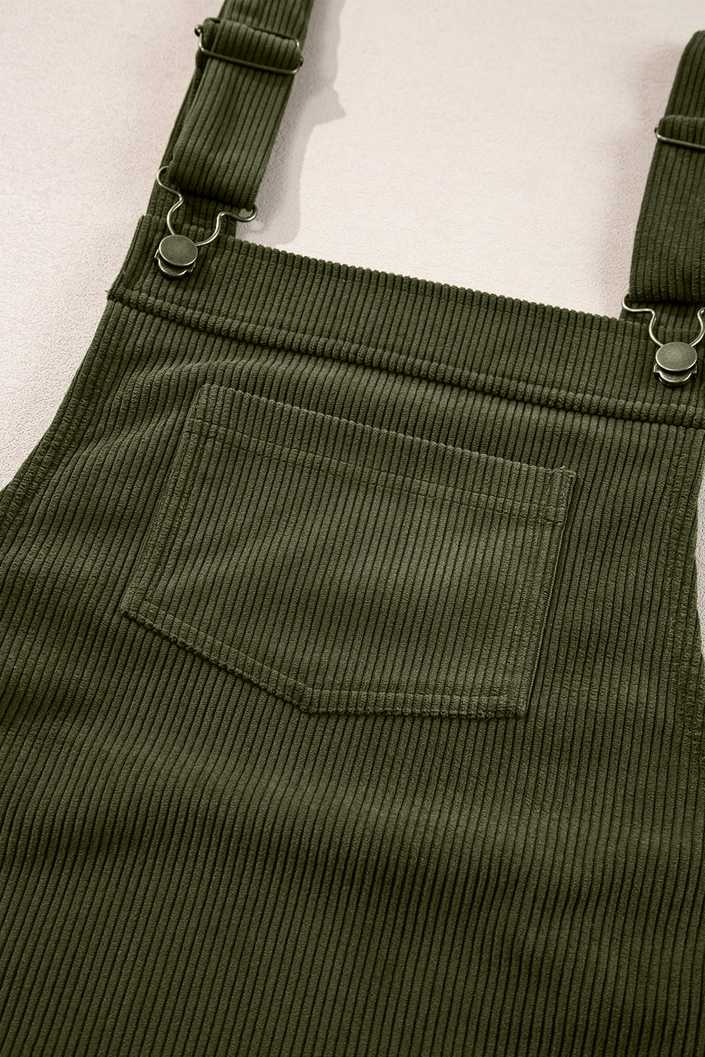 Sleeveless Corduroy Overall Dress